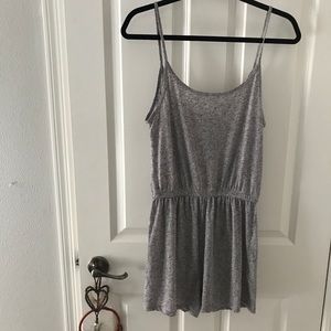 Heather grey romper